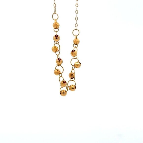 Unbranded Jewelry - 18K Gold Bracelet 6 inches plus 1 inch Tiny Beads 0.68 grams